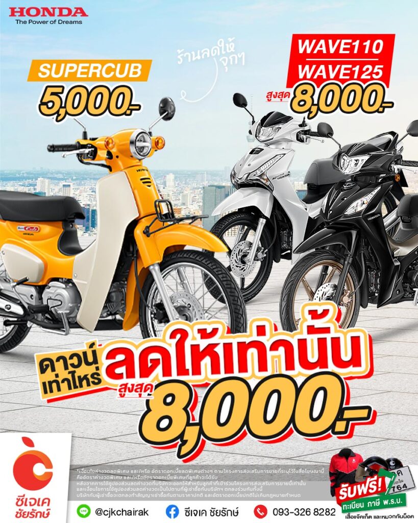 ดาวน์เท่าไหร่ ลดให้เท่านั้น ซีเจเค-ชัยรักษ์